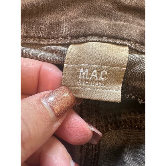 MAC Rich Jeans Slim Velvet In Fawn Brown 28 Chocolate Brown Designer Boho - Picture 11 of 12